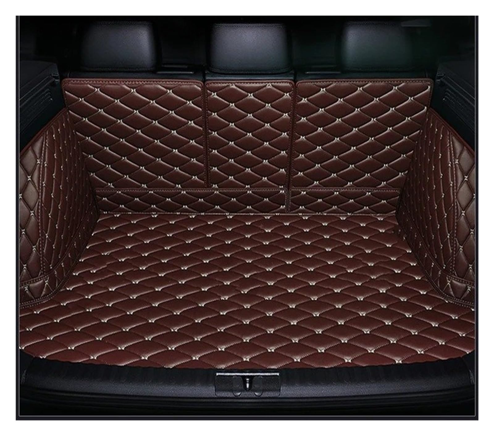 Kofferraumwanne Für DS 7 2018-2020 19 Auto Vollständige Abdeckung Stamm Matte Anti-Schmutzige Auto Kofferraum Abdeckung Pad Für Cargo-Liner Innen Schutz Zubehör Auto Kofferraummatte(Dark Brown) von MAMEFVBB