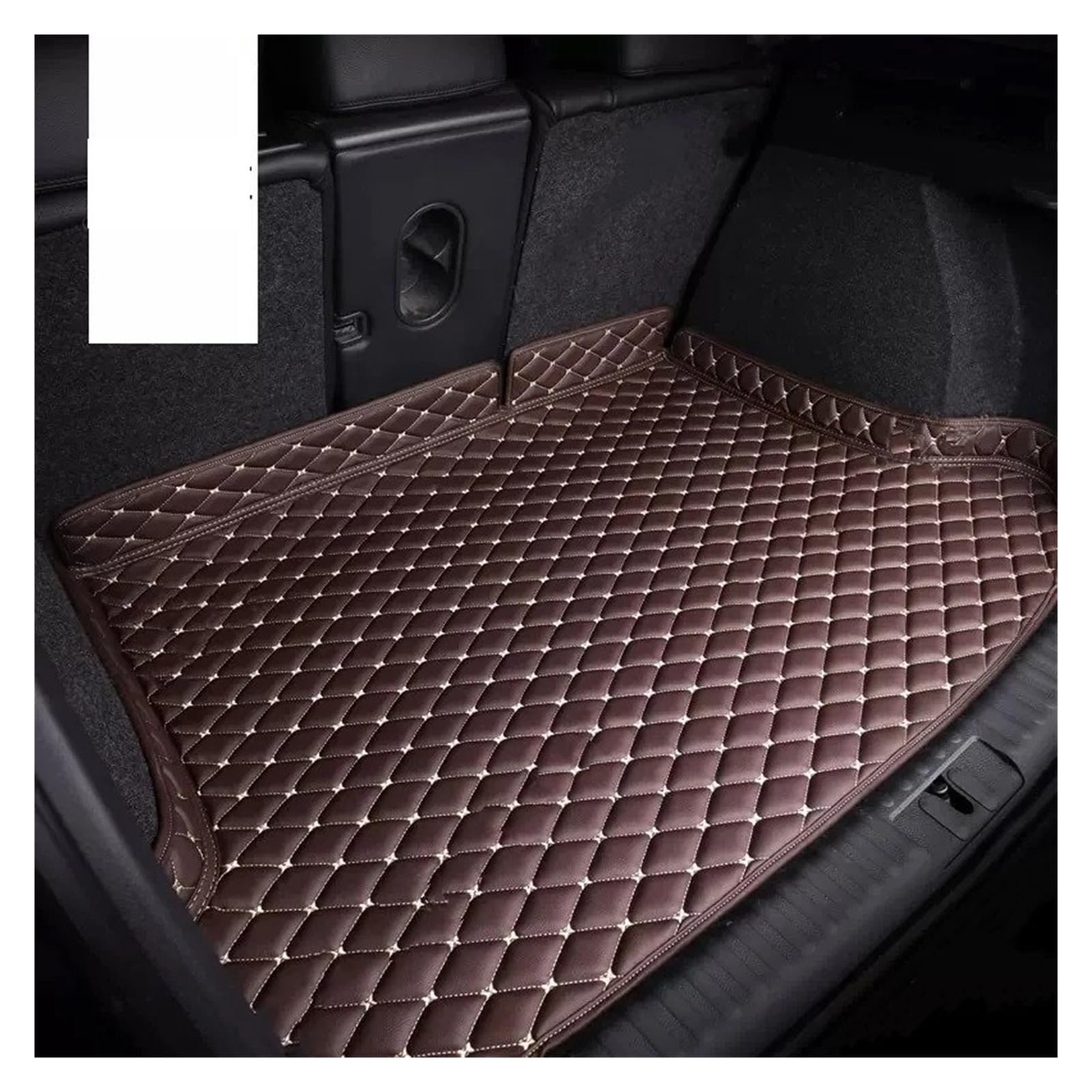 Kofferraumwanne Für Infiniti QX60 7-Sitz 2014 2015 2016 2017 2018 Kofferraum Matte Hohe Seite wasserdichte Hinten Für Cargo Abdeckung Teppich Zubehör Auto Kofferraummatte(Coffee) von MAMEFVBB