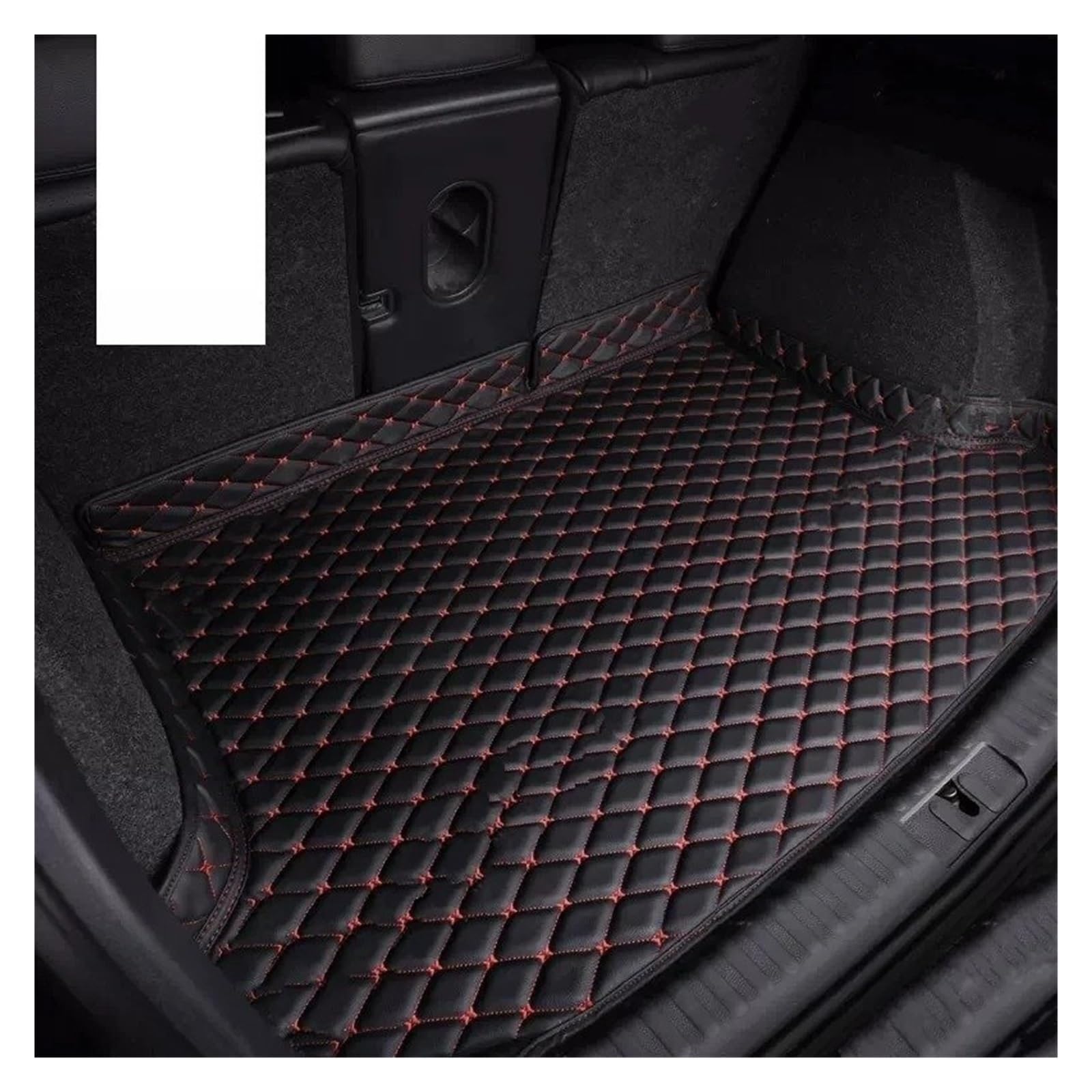 Kofferraumwanne Für Lexus RX Serie 2009 2010 2011 2012 2013 2014 2015 Kofferraum Matte Für Cargo-Liner Teppich Innen Zubehör Abdeckung Auto Kofferraummatte(Black-Red) von MAMEFVBB