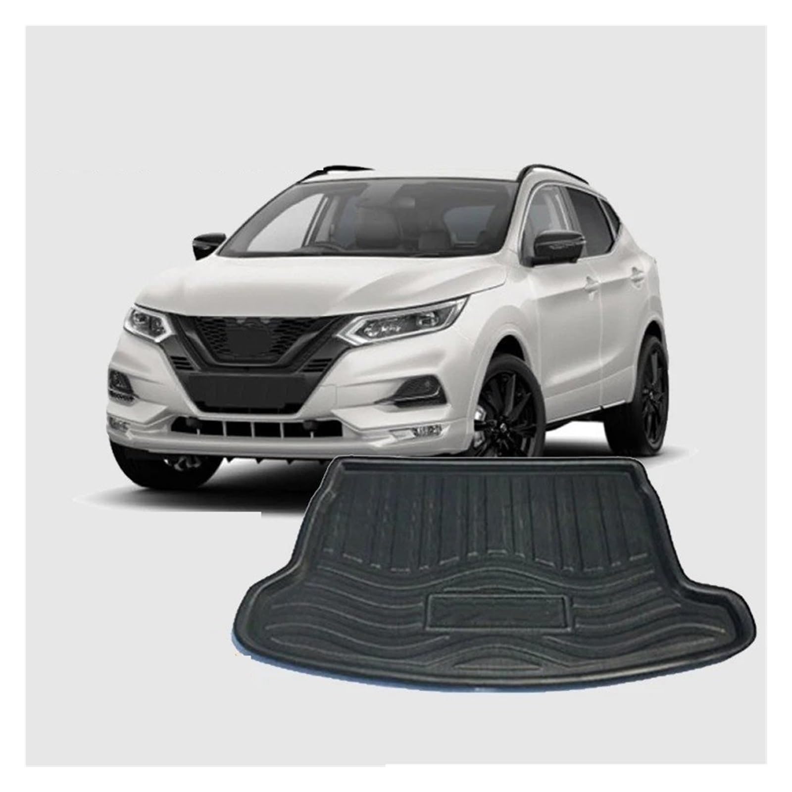 Kofferraumwanne Für Nissan Für Qashqai J11 2014~2022 Zubehör Auto Hinten Stamm Matten Für Rogue Sport Boot Fracht Stamm Wasserdicht Teppich Eva Lagerung Pad Auto Kofferraummatte von MAMEFVBB