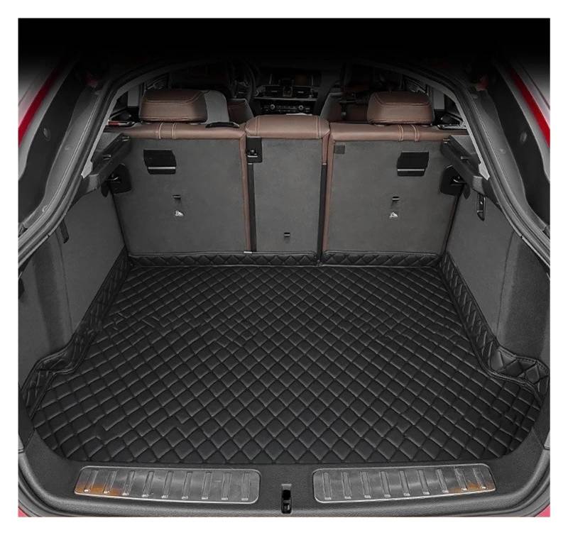 Kofferraumwanne Für Q5 2013 2014 2015 2016 Auto Fußmatten Vollständige Abdeckung Kofferraum Matte Fuß Pads Auto Zubehör Für Cargo-Liner Teppich Auto Kofferraummatte(Black-Black-1PC) von MAMEFVBB