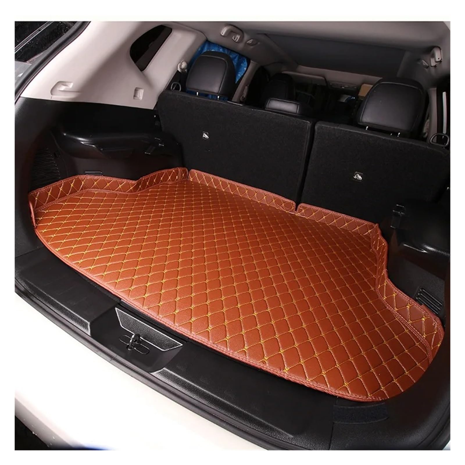 Kofferraumwanne Für X3 F25 Custom Auto Auto Zubehör Stamm Stiefel Matten Pad Innen Automovil wasserdichte Leder Styling Auto Kofferraummatte(Color 5) von MAMEFVBB