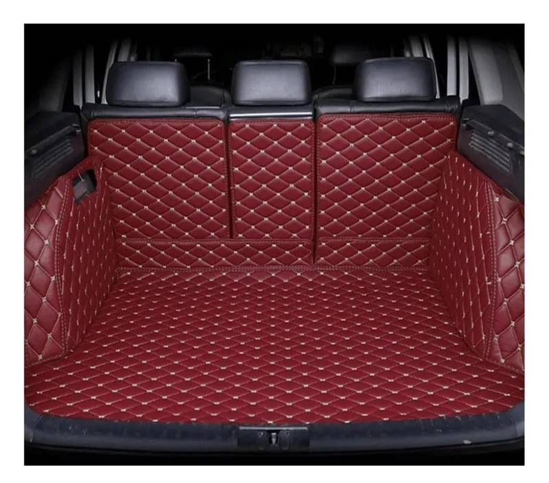 Kofferraumwanne Für X6 E71 2008 2009 2010 2011 2012 2013 2014 Kofferraum Matte Für Cargo-Liner Teppich Innen Zubehör Abdeckung Auto Kofferraummatte(Wine red) von MAMEFVBB