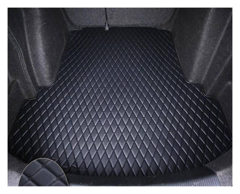 Kofferraumwanne Kofferraum Matte Cargo-Liner Teppich Innen Zubehör Abdeckung Für Alfa Für Romeo Für Stelvio 2017 2018 2019 2020 2021 Auto Kofferraummatte(A Black) von MAMEFVBB