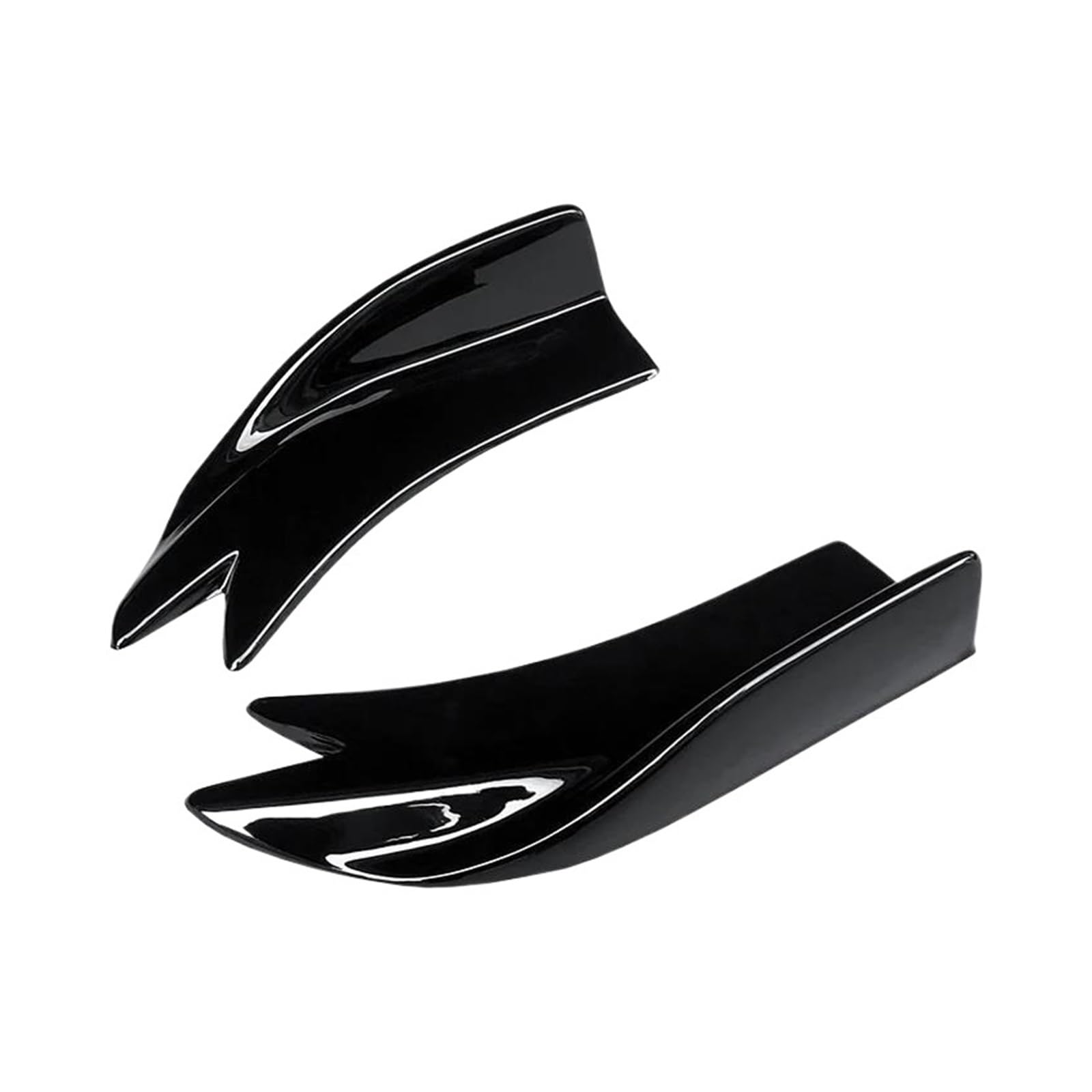 Seitenschürze Auto Heckstoßstange Splitter Schürzen Kofferraumlippe Spoiler Canard Flügel Diffusor Wrap Winkel Schutz Für A1 2015-2019 2017 2018 Splitter(Gloss Black) von MAMEFVBB