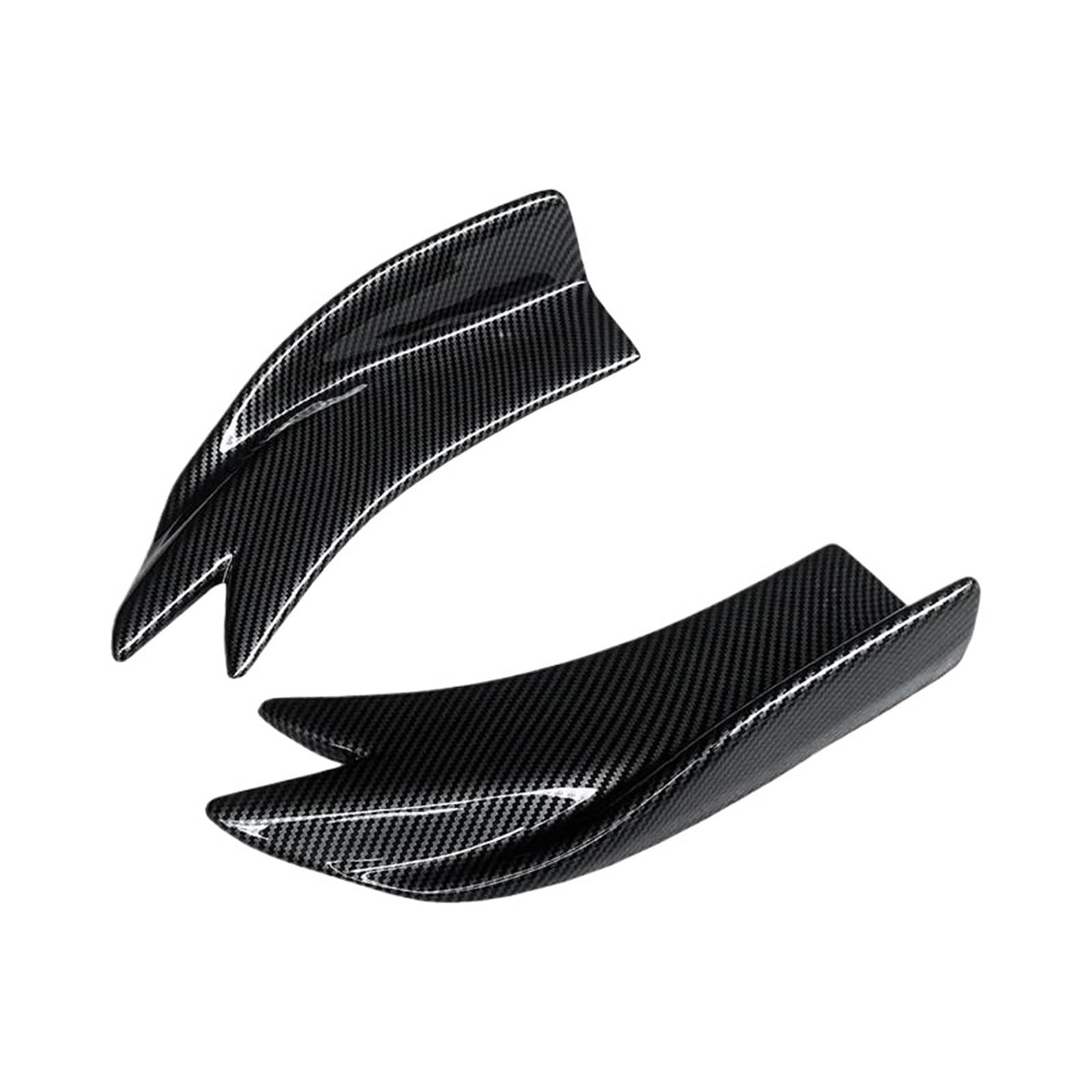 Seitenschürze Auto Heckstoßstange Splitter Schürzen Kofferraumlippe Spoiler Canard Flügel Diffusor Wrap Winkel Schutz Für A1 2015-2019 2017 2018 Splitter(Kohlefaser-Optik) von MAMEFVBB