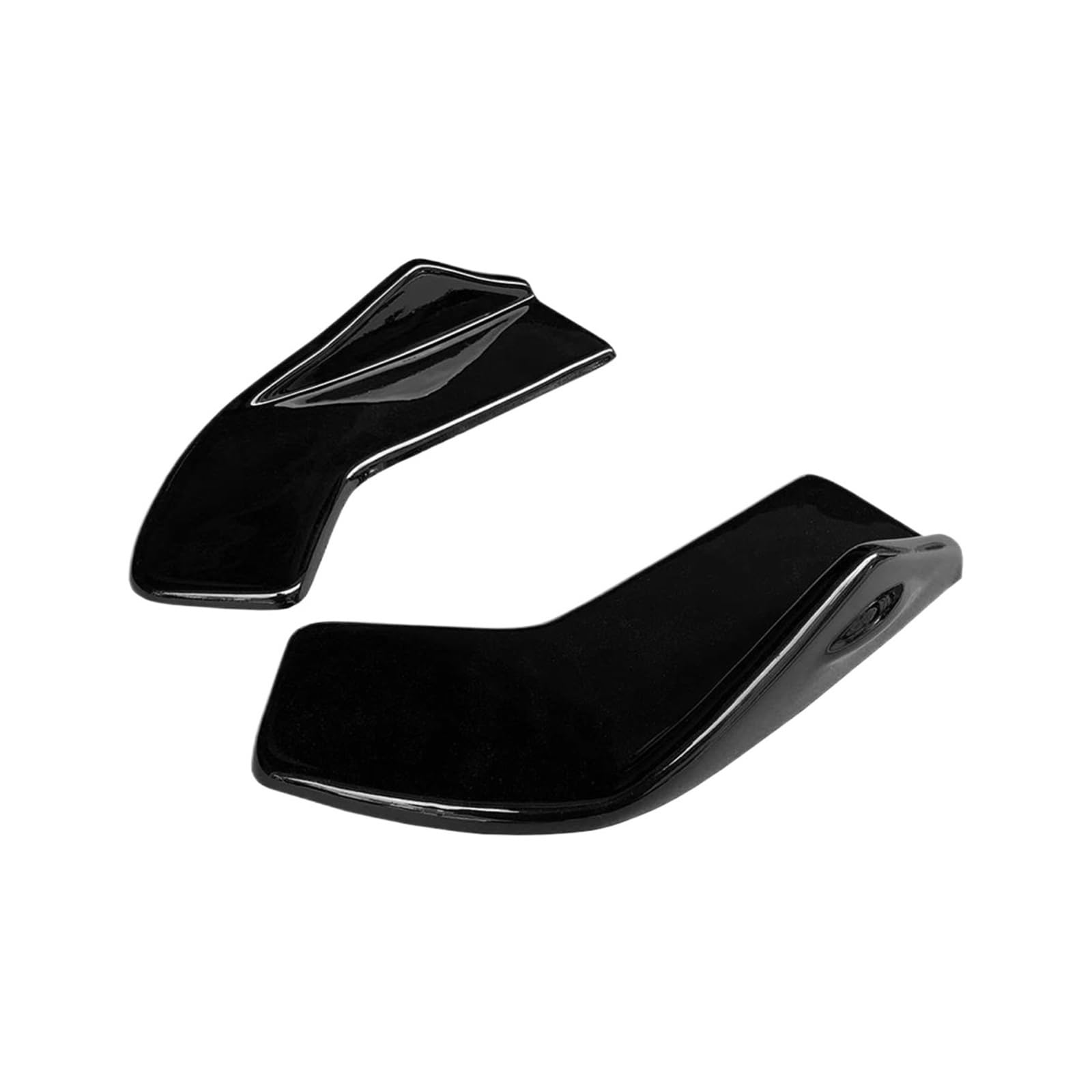 Seitenschürze Auto Heckstoßstange Splitter Schürzen Kofferraumlippe Spoiler Canard Flügel Diffusor Wrap Winkelschutz Für VW Für Golf MK7 8 2014-2023 Splitter(Gloss Black) von MAMEFVBB