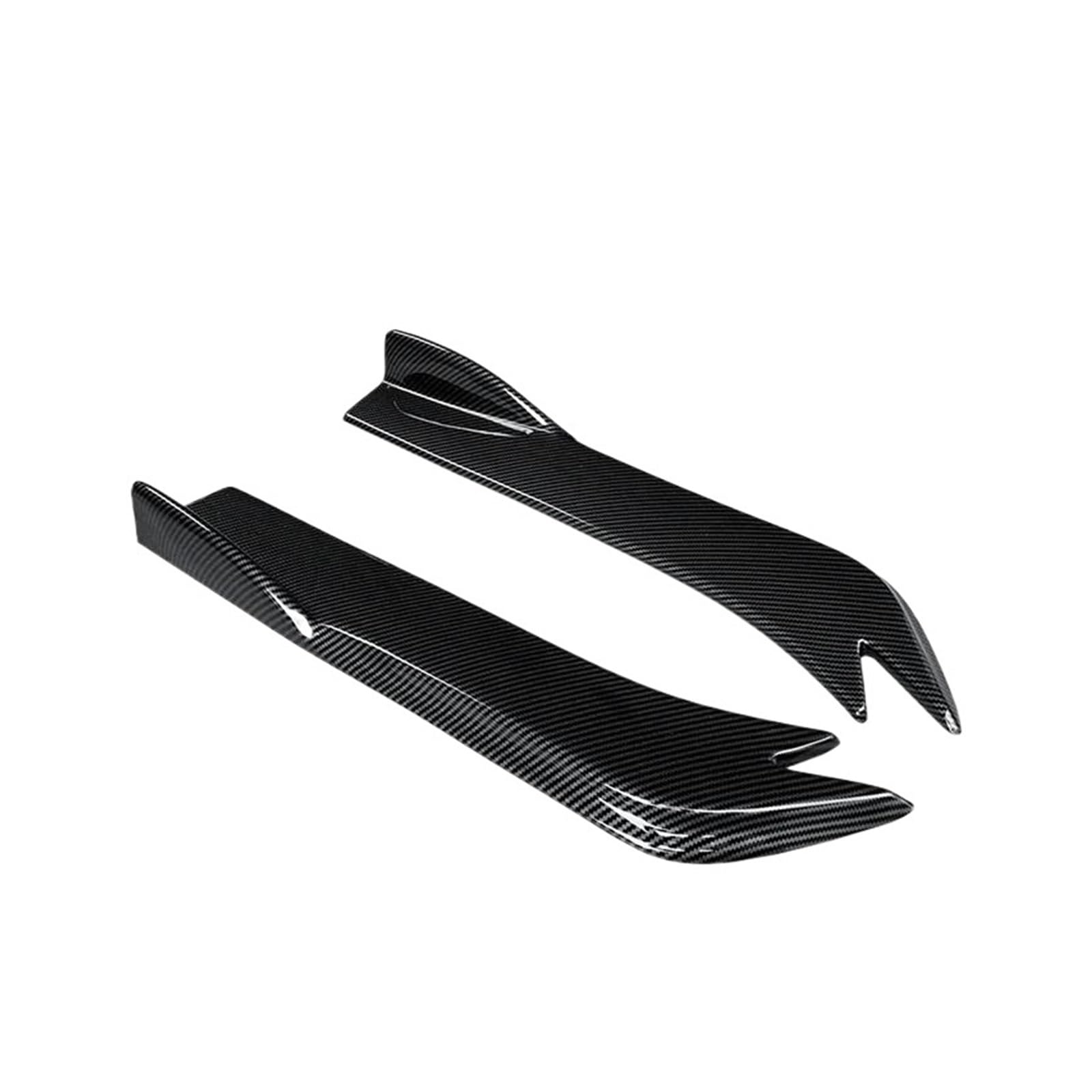 Seitenschürze Auto Heckstoßstange Splitter Schürzen Kofferraumlippe Spoiler Flügel Diffusor Wickelwinkelschutz Für Toyota Für Reiz Für Mark X 2005-2019 Splitter(Kohlefaser-Optik) von MAMEFVBB