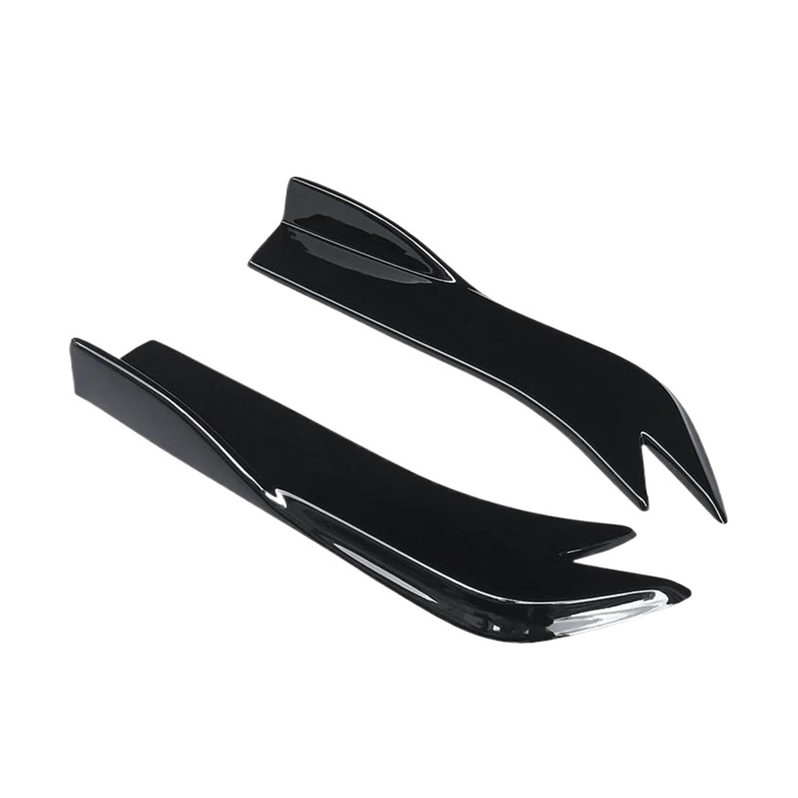 Seitenschürze Car Wrap Angle Splitters Trunk Lip Spoiler Canard Wing Body Spoiler Anti-Crash Diffusor Für Lexus RC 200 300 350 2014-2021 Splitter(Gloss Black) von MAMEFVBB