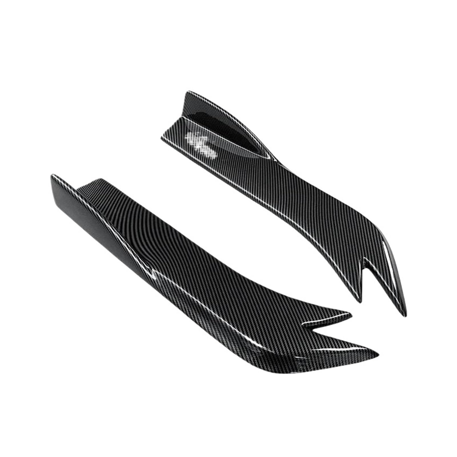 Seitenschürze Car Wrap Angle Splitters Trunk Lip Spoiler Canard Wing Body Spoiler Anti-Crash Diffusor Für Lexus RC 200 300 350 2014-2021 Splitter(Kohlefaser-Optik) von MAMEFVBB