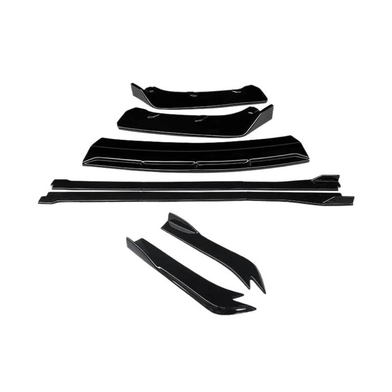 Seitenschürze Für Infiniti G25 G35 G37 Limousine 2007-2013 Auto Front Stoßstange Splitter Diffusor Lip Protector Spoiler Seite Röcke Hinten Wrap Winkel Splitter(B Two Gloss Black) von MAMEFVBB