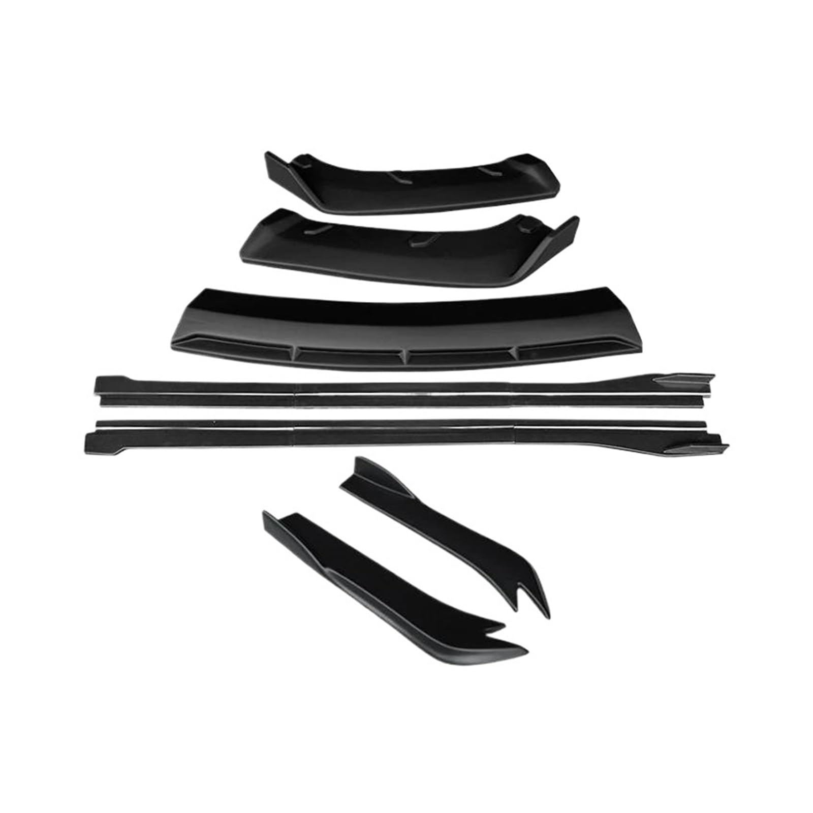 Seitenschürze Für Infiniti G25 G35 G37 Limousine 2007-2013 Auto Front Stoßstange Splitter Diffusor Lip Protector Spoiler Seite Röcke Hinten Wrap Winkel Splitter(B Two Matte Black) von MAMEFVBB