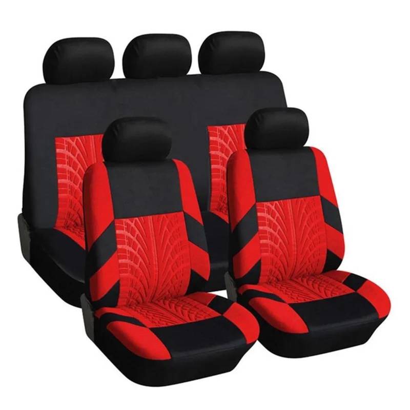 MAMXVKVZEU Für A4L A6L A5 A3 A2 A1 A7 A8 Q2 Q3 Q5 Q7 R8 Autositzbezug Sitzschutzkissen Autositzbezug(Rot,KOMPLETTES Set) von MAMXVKVZEU