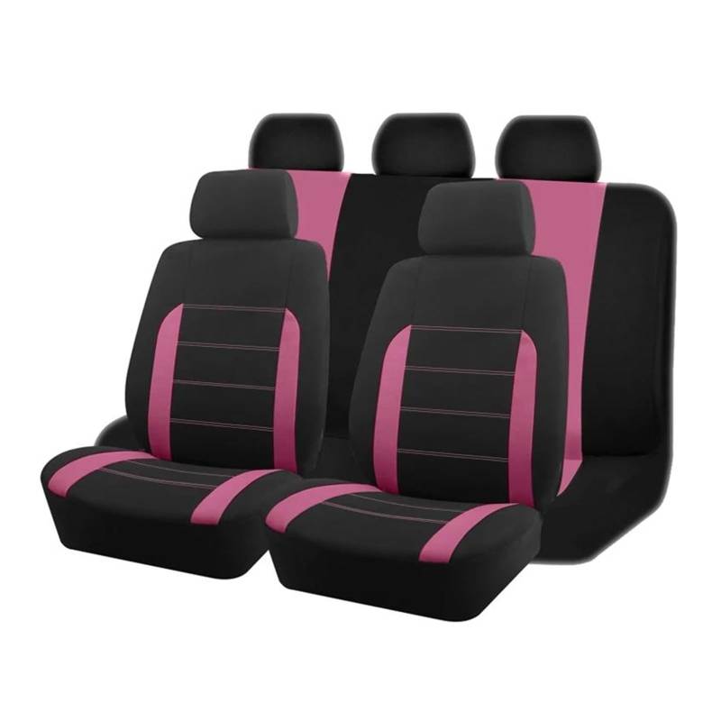 MAMXVKVZEU Universelle Autositzbezüge Die Meisten Autos SUVs LKWs Und Lieferwagen Autositzbezug(ROSA,KOMPLETTES Set) von MAMXVKVZEU