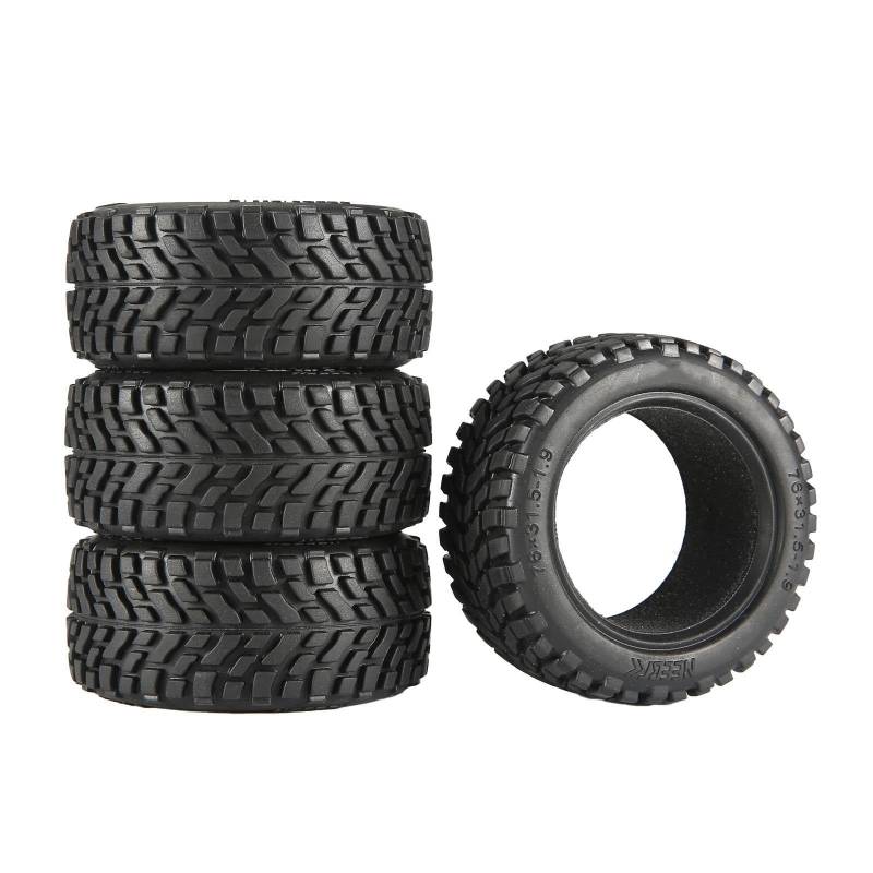 MANGRY 1,9 Zoll 75 mm Off Road Buggy Reifen Rad 12 mm Sechskantnaben passend for Wltoys 144001 1/14 1/16 1/10 Scx10 Traxxas Trx-4 for Tamiya RC Rennwagen (Size : 75mm Tire) von MANGRY