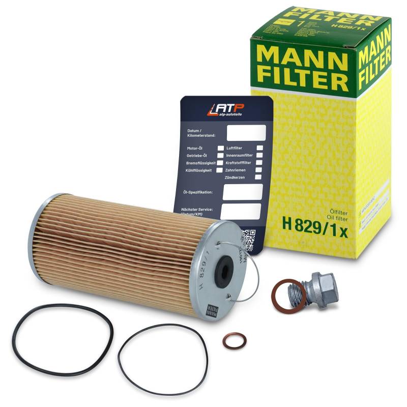 1x Ölwechsel Set - MANN ÖLFILTER + Ölablass-Schraube + LIQUI MOLY Ölwechsel-Anhänger von MANN-FILTER