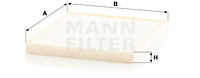 Filter, Innenraumluft MANN-FILTER CU 24 008 von MANN-FILTER