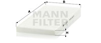 Filter, Innenraumluft MANN-FILTER CU 3138 von MANN-FILTER