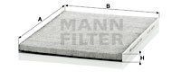Filter, Innenraumluft MANN-FILTER CUK 3059 von MANN-FILTER