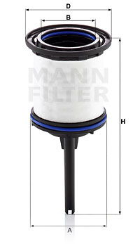 Kraftstofffilter MANN-FILTER PU 7008 z KIT von MANN-FILTER