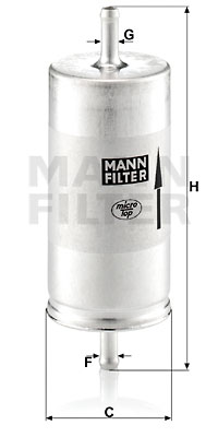 Kraftstofffilter MANN-FILTER WK 413 von MANN-FILTER