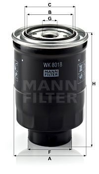 Kraftstofffilter MANN-FILTER WK 8018 x von MANN-FILTER