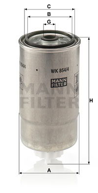 Kraftstofffilter MANN-FILTER WK 854/4 von MANN-FILTER