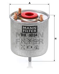 Kraftstofffilter MANN-FILTER WK 9034 z von MANN-FILTER