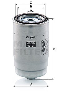 Mann-filter Kraftstofffilter [Hersteller-Nr. WK8060Z] für Hyundai, Kia von MANN-FILTER