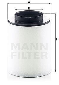 Mann-filter Luftfilter [Hersteller-Nr. C17023] für Audi von MANN-FILTER