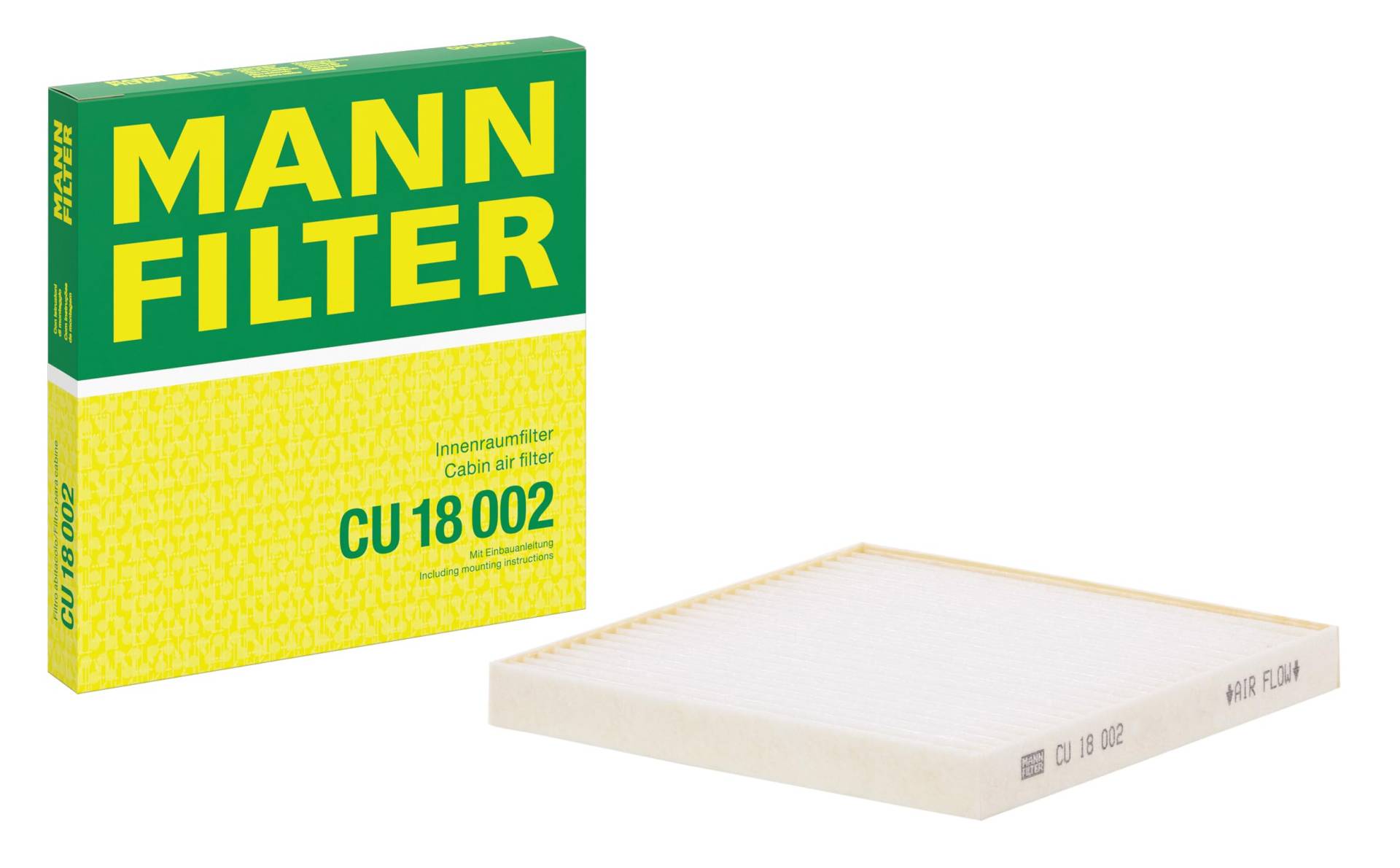 MANN-FILTER Filter Innenraumluft Partikelfilter CU 18 002 von MANN-FILTER