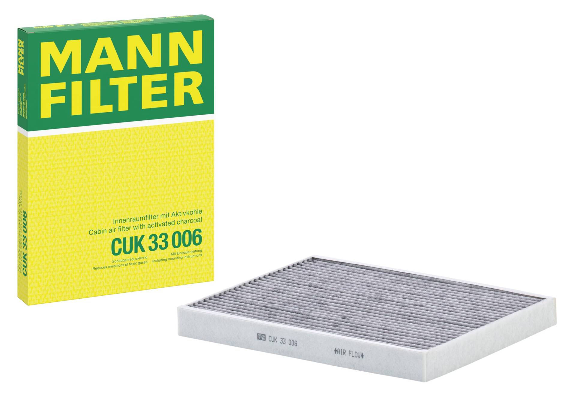 MANN-FILTER Filter Innenraumluft Partikelfilter CUK 33 006 von MANN-FILTER