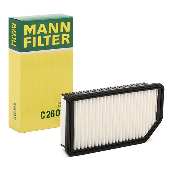 MANN-FILTER Luftfilter HYUNDAI,KIA C 26 014 281131P000,281132K000,S281131P000 Motorluftfilter,Filter für Luft S281131P000E,281134X000,281131J000 von MANN-FILTER