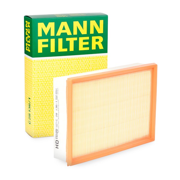 MANN-FILTER Luftfilter VW,SKODA,SEAT C 28 136/1 1L0129607Q,6K0129607T,1L0129607M Motorluftfilter,Filter für Luft 1L0129601C,1L0129601D,1L0129620 von MANN-FILTER