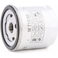 MANN-FILTER Ölfilter Anschraubfilter W 712/95 Motorölfilter,Filter für Öl VW,AUDI,FORD,Golf VII Schrägheck (5G1, BQ1, BE1, BE2) von MANN-FILTER