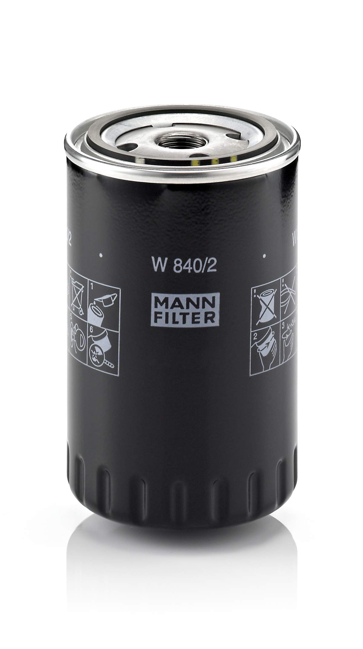 MANN-FILTER W 840/2 Schmierölwechselfilter – Für PKW von MANN-FILTER