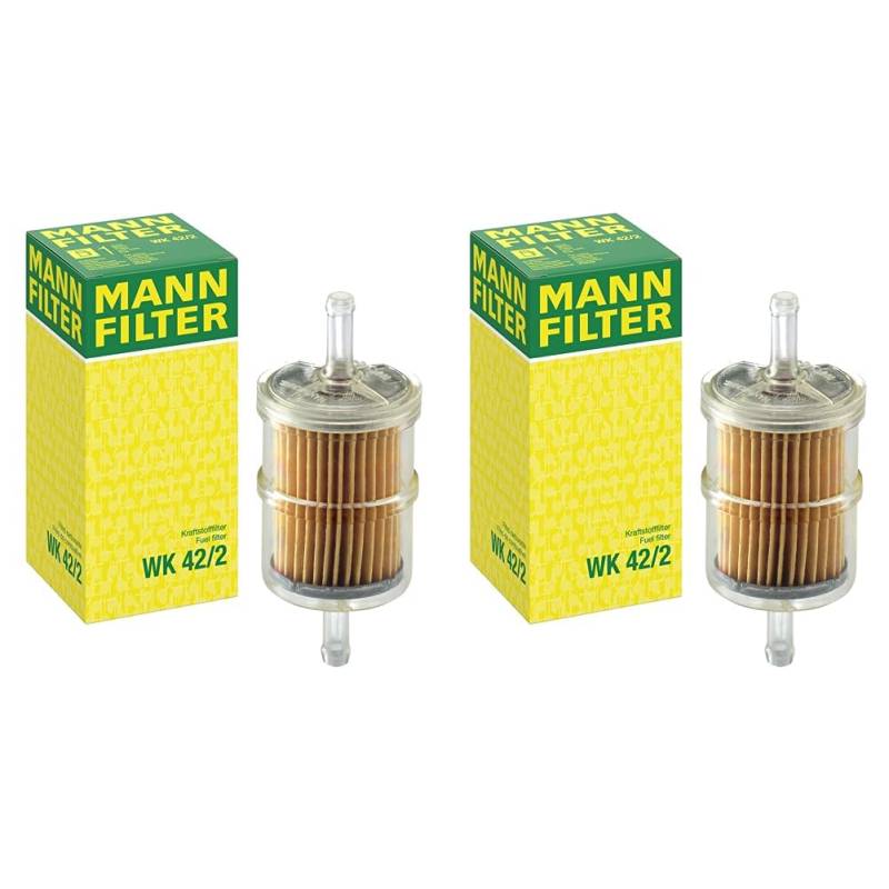 MANN-FILTER WK 42/2 Kraftstofffilter – Für PKW (Packung mit 2) von MANN-FILTER