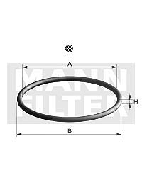 Mann-filter Dichtung, Ölfilter [Hersteller-Nr. DI007-00] für Alpina, BMW, Wiesmann von MANN-FILTER