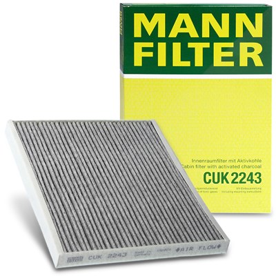 Mann-filter Filter, Innenraumluft [Hersteller-Nr. CUK2243] für Abarth, Alfa Romeo, Citroën, Fiat, Opel, Peugeot von MANN-FILTER