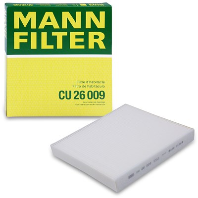 Mann-filter Filter, Innenraumluft [Hersteller-Nr. CU26009] für Audi, Cupra, Man, Seat, Skoda, VW von MANN-FILTER