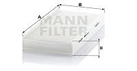 Mann-filter Filter, Innenraumluft [Hersteller-Nr. CU3847] für Citroën, Fiat, Peugeot, Toyota von MANN-FILTER