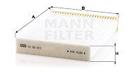 Mann-filter Filter, Innenraumluft [Hersteller-Nr. CU25012] für Dacia, Nissan, Renault von MANN-FILTER