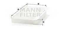 Mann-filter Filter, Innenraumluft [Hersteller-Nr. CU3567] für Ford von MANN-FILTER