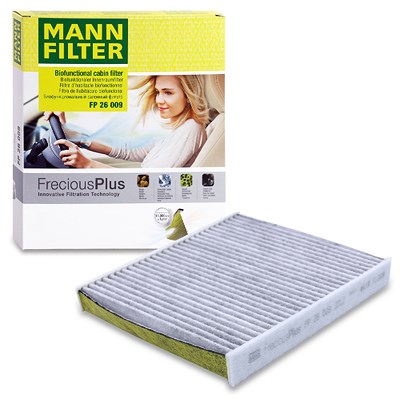 Mann-filter Filter, Innenraumluft FreciousPlus [Hersteller-Nr. FP26009] für Audi, Cupra, Ford, Man, Seat, Skoda, VW von MANN-FILTER