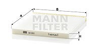 Mann-filter Filter, Innenraumluft [Hersteller-Nr. CU1912] für Toyota von MANN-FILTER