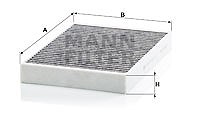 Mann-filter Filter, Innenraumluft [Hersteller-Nr. CUK34003] für Volvo von MANN-FILTER