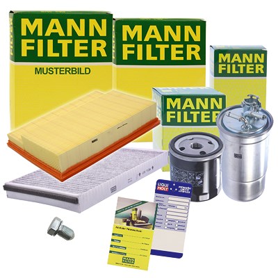 Mann-filter Inspektionspaket Filtersatz SET B für Audi von MANN-FILTER