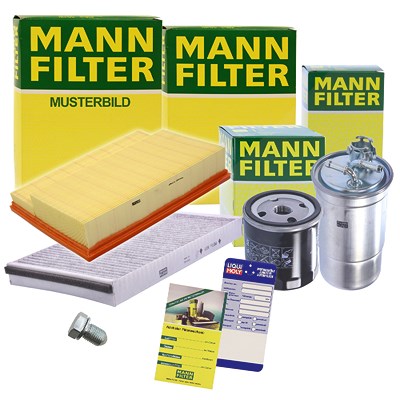 Mann-filter Inspektionspaket Filtersatz SET B für Seat, Skoda, VW von MANN-FILTER