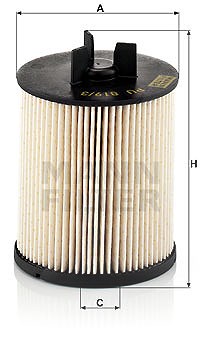 Mann-filter Kraftstofffilter [Hersteller-Nr. PU819/3x] für Audi von MANN-FILTER