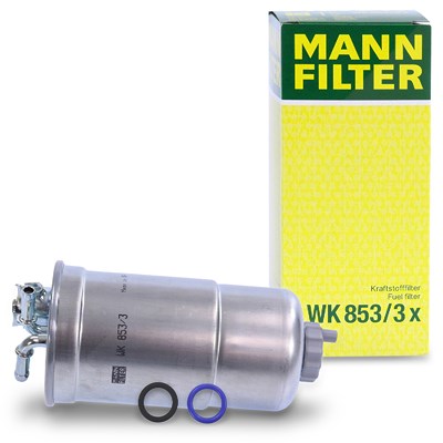 Mann-filter Kraftstofffilter [Hersteller-Nr. WK853/3x] für Seat, Skoda, Audi, VW von MANN-FILTER